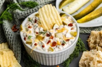 Bacon-Wrapped Dill Pickle Dip – The Keep At House Chef