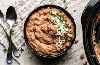Sluggish Cooker Refried Beans – The Keep At Dwelling Chef