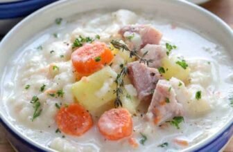 Ham and Potato Soup {Straightforward Sluggish Cooker Recipe}