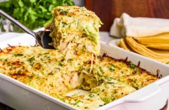 Creamy Hen Enchilada Casserole