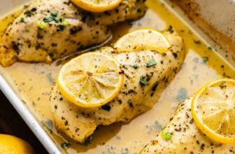 Simple Lemon Herb Baked Rooster Breast